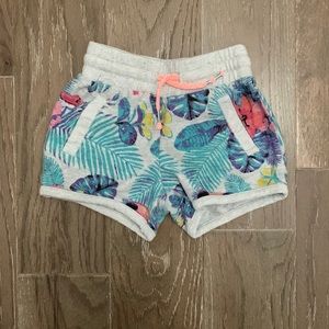 Girls tropical shorts size 4-5